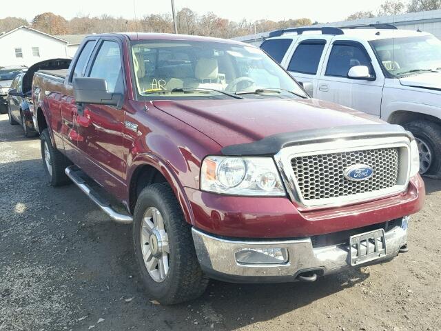 1FTPX14574NB62108 - 2004 FORD F150 BURGUNDY photo 1