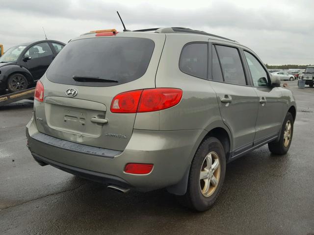 5NMSG13D87H103167 - 2007 HYUNDAI SANTA FE G GREEN photo 4