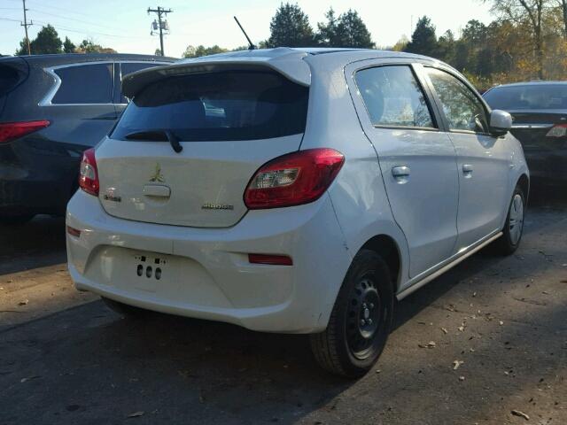 ML32A3HJ0HH019913 - 2017 MITSUBISHI MIRAGE ES WHITE photo 4