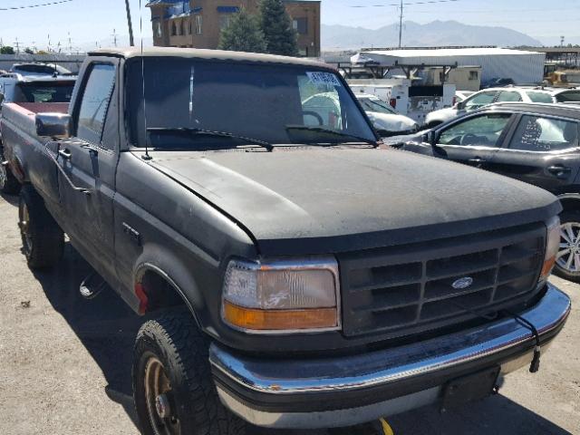 1FTHF36G0NNB05624 - 1992 FORD F350 BLACK photo 1