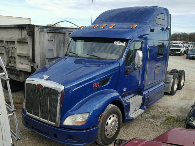 1XP4D49X0CD158962 - 2012 PETERBILT 587 BLUE photo 2