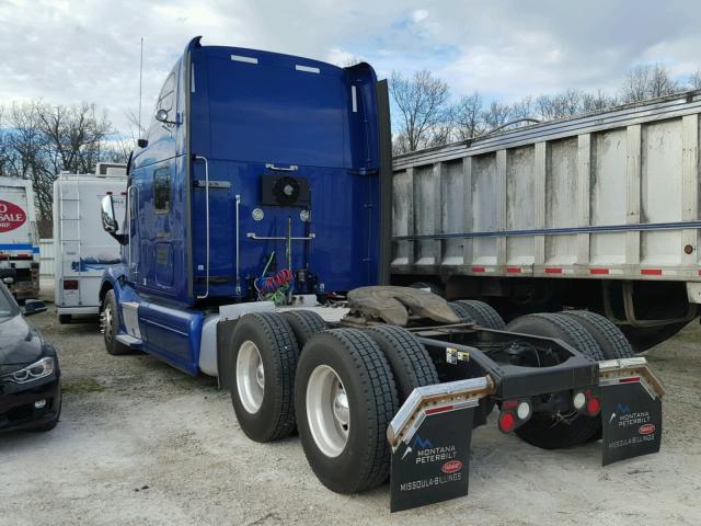 1XP4D49X0CD158962 - 2012 PETERBILT 587 BLUE photo 3