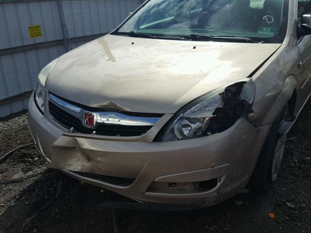 1G8ZS57N18F114690 - 2008 SATURN AURA XE GOLD photo 9