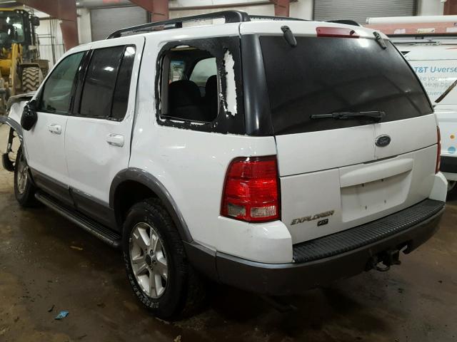 1FMZU73K93ZA18154 - 2003 FORD EXPLORER X WHITE photo 3