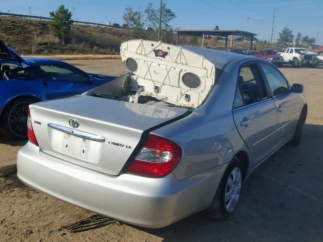 4T1BE32K84U327475 - 2004 TOYOTA CAMRY LE SILVER photo 4