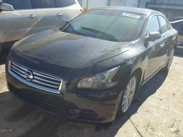 1N4AA5AP8EC906421 - 2014 NISSAN MAXIMA S BLACK photo 2