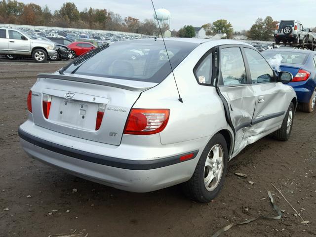 KMHDN56D84U121721 - 2004 HYUNDAI ELANTRA GL SILVER photo 4