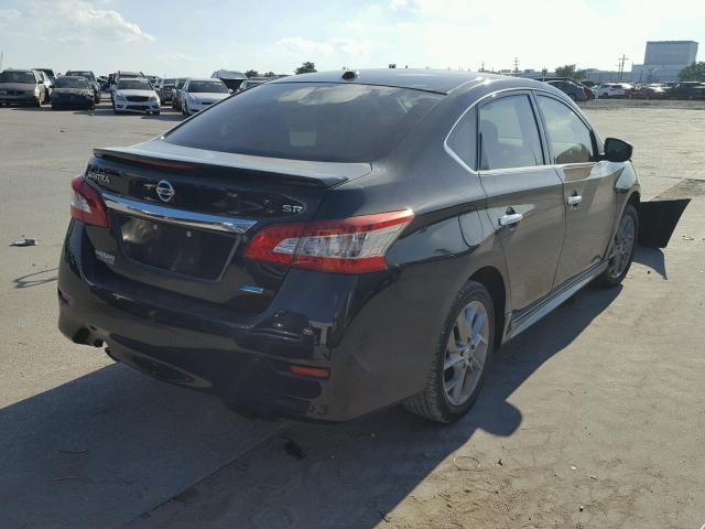 3N1AB7APXEY268542 - 2014 NISSAN SENTRA S BLACK photo 4