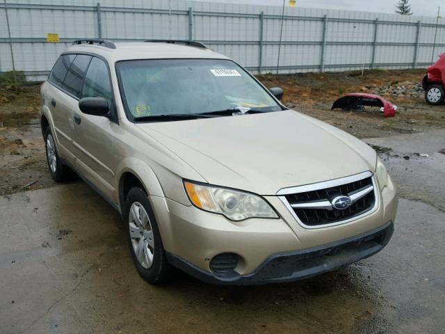 4S4BP60C687364035 - 2008 SUBARU OUTBACK RED photo 1