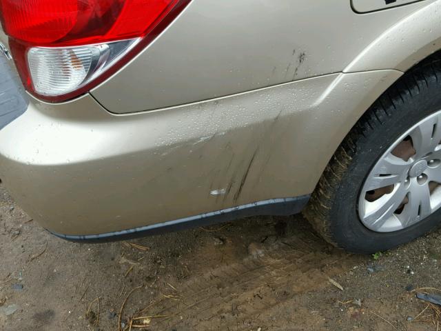 4S4BP60C687364035 - 2008 SUBARU OUTBACK RED photo 9