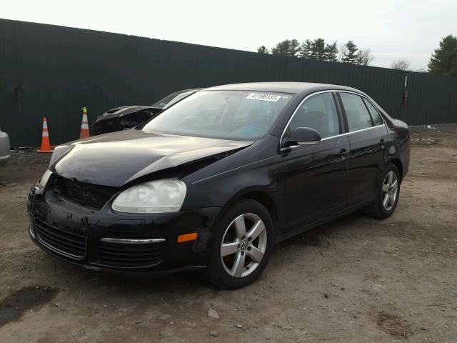 3VWRZ71K38M103554 - 2008 VOLKSWAGEN JETTA SE BLACK photo 2