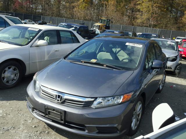 19XFB2F89CE311001 - 2012 HONDA CIVIC EX GRAY photo 2