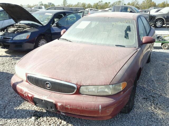 2G4WS52J511281706 - 2001 BUICK CENTURY BURGUNDY photo 2