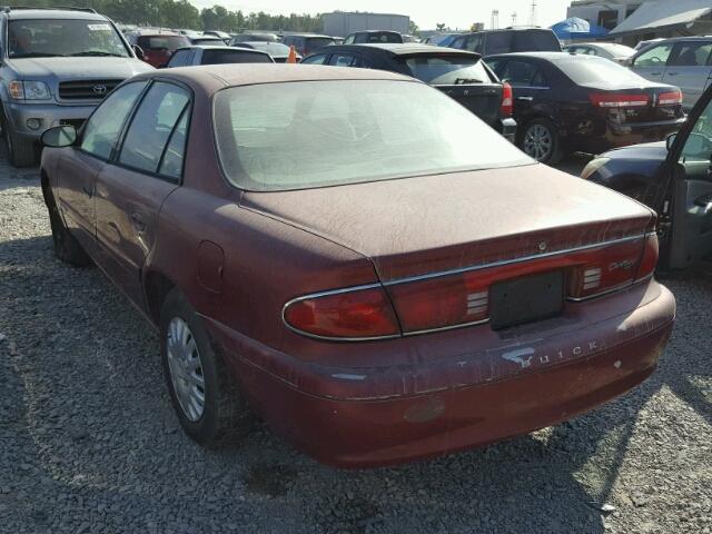 2G4WS52J511281706 - 2001 BUICK CENTURY BURGUNDY photo 3