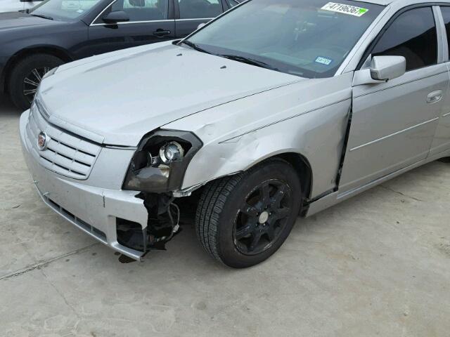 1G6DM57T360176989 - 2006 CADILLAC CTS SILVER photo 9