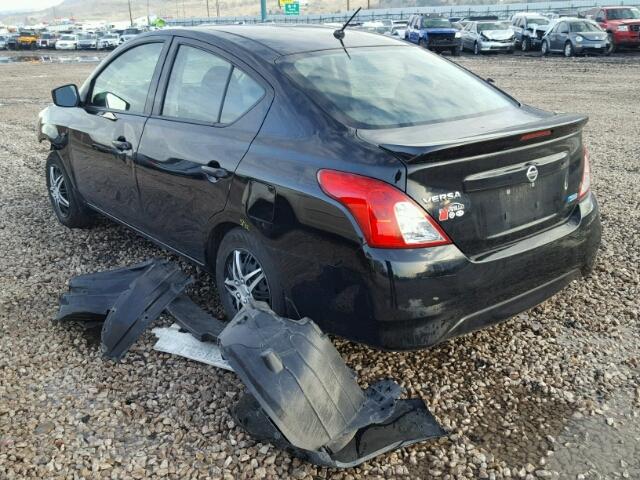 3N1CN7APXGL846252 - 2016 NISSAN VERSA S BLACK photo 3