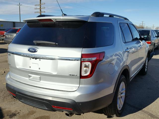 1FM5K8D89DGB06843 - 2013 FORD EXPLORER X SILVER photo 4