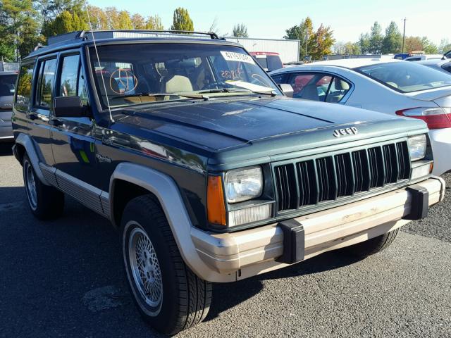 1J4FJ78S5PL551582 - 1993 JEEP CHEROKEE C GREEN photo 1