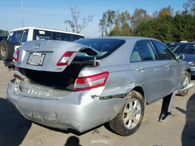 4T1BF3EK7BU175629 - 2011 TOYOTA CAMRY BASE SILVER photo 4