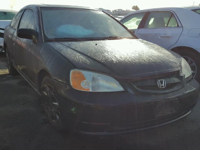 1HGEM22991L099971 - 2001 HONDA CIVIC SI BLACK photo 1