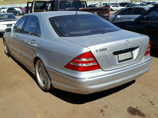 WDBNG75J71A167316 - 2001 MERCEDES-BENZ S 500 SILVER photo 3