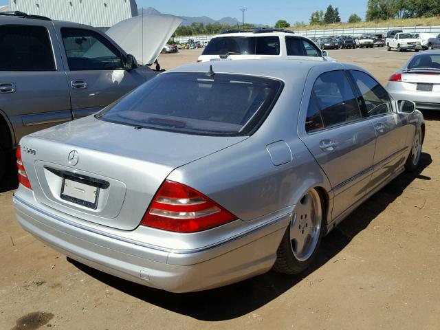 WDBNG75J71A167316 - 2001 MERCEDES-BENZ S 500 SILVER photo 4