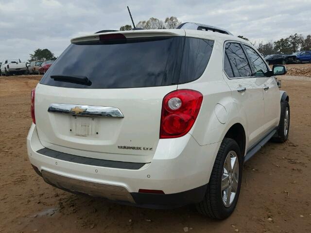 1GNALDEK4FZ123535 - 2015 CHEVROLET EQUINOX LT WHITE photo 4