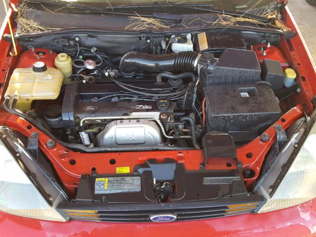 3FAFP31353R171255 - 2003 FORD FOCUS ZX3 RED photo 7