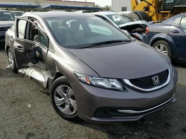 19XFB2F58FE110748 - 2015 HONDA CIVIC LX BROWN photo 1