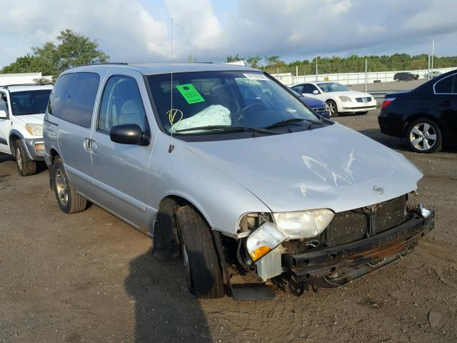 4N2ZN15T61D809348 - 2001 NISSAN QUEST GXE SILVER photo 1