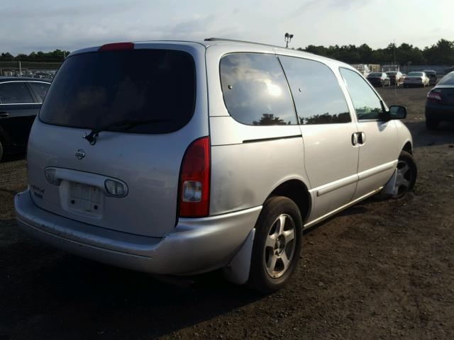 4N2ZN15T61D809348 - 2001 NISSAN QUEST GXE SILVER photo 4