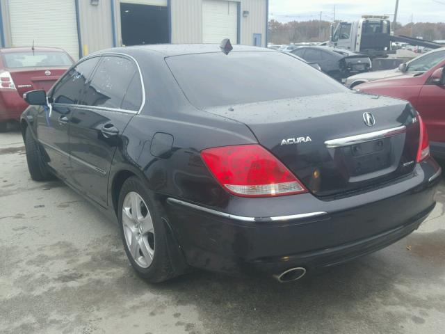 JH4KB16658C000072 - 2008 ACURA RL BLACK photo 3