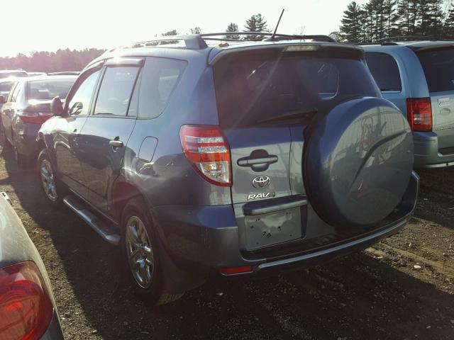 2T3BF4DV9BW136663 - 2011 TOYOTA RAV4 BLUE photo 3