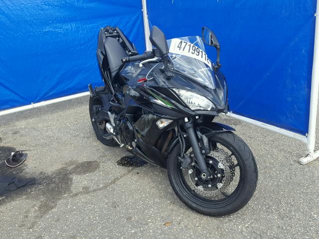 JKAEXEJ17HDA01072 - 2017 KAWASAKI EX650 J შავი ფოტო 1