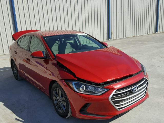 5NPD84LF4HH026455 - 2017 HYUNDAI ELANTRA SE RED photo 1