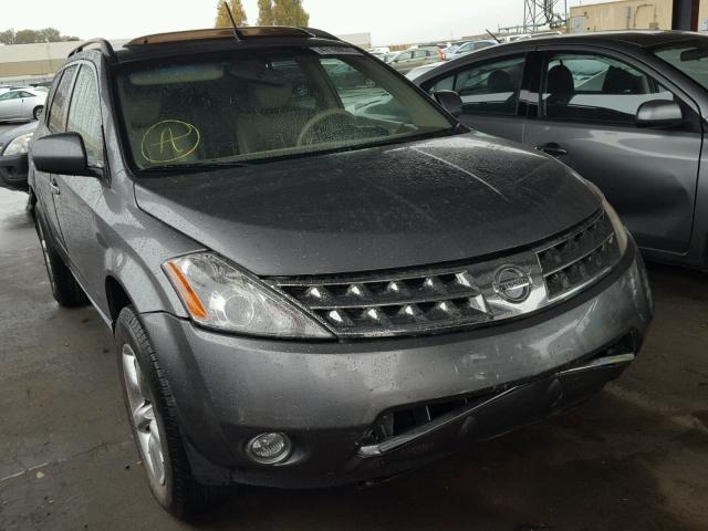 JN8AZ08T86W412895 - 2006 NISSAN MURANO SL GRAY photo 1