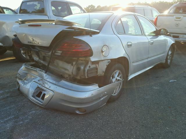 1G2NF52E34M622329 - 2004 PONTIAC GRAND AM S SILVER photo 4