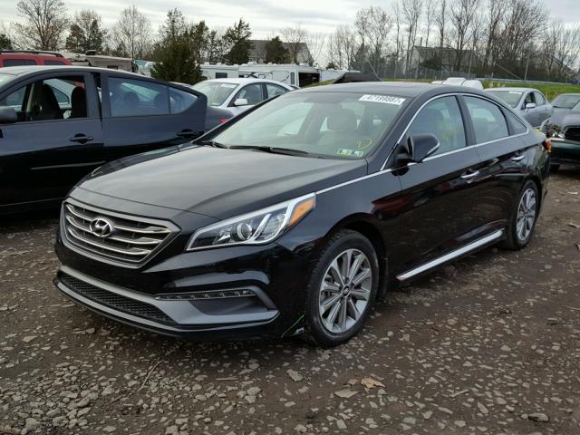 5NPE34AF7GH415594 - 2016 HYUNDAI SONATA SPO BLACK photo 2