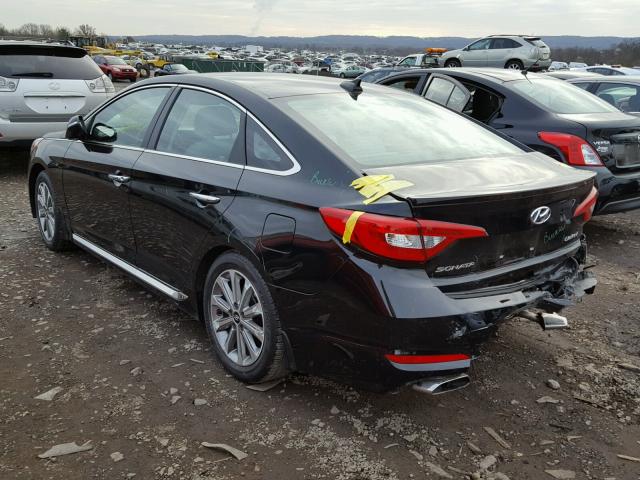 5NPE34AF7GH415594 - 2016 HYUNDAI SONATA SPO BLACK photo 3