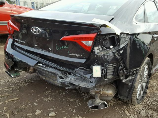 5NPE34AF7GH415594 - 2016 HYUNDAI SONATA SPO BLACK photo 9