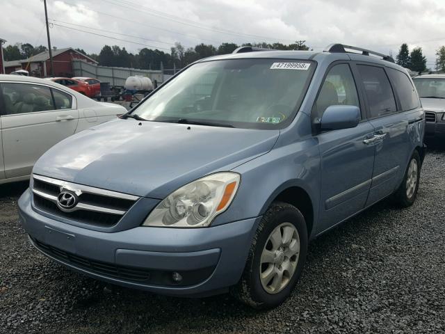 KNDMC233976014478 - 2007 HYUNDAI ENTOURAGE BLUE photo 2