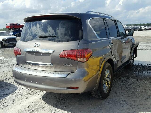 JN8AZ2NF4G9610111 - 2016 INFINITI QX80 TAN photo 4