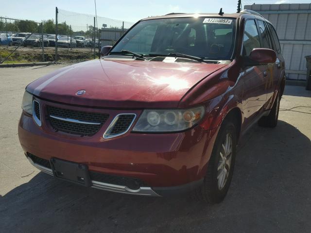 5S3ET13S262801584 - 2006 SAAB 9-7X LINEA BURGUNDY photo 2