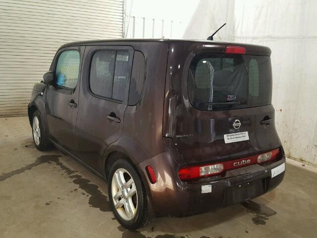 JN8AZ28R39T127396 - 2009 NISSAN CUBE BASE BURGUNDY photo 3