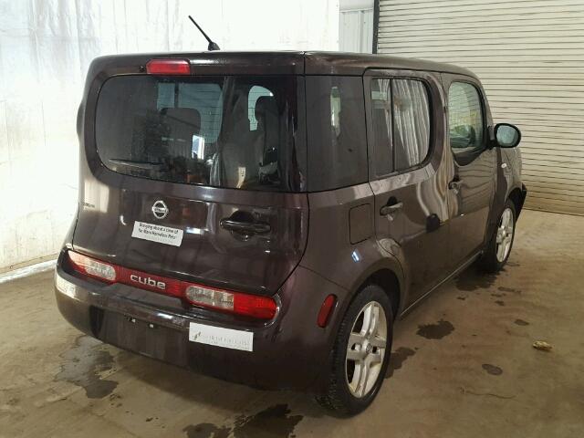 JN8AZ28R39T127396 - 2009 NISSAN CUBE BASE BURGUNDY photo 4