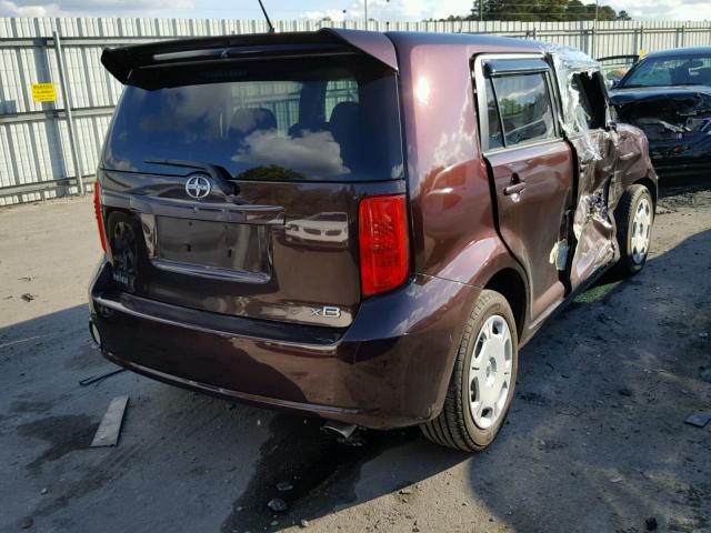 JTLKE50E681030410 - 2008 SCION SCION MAROON photo 4