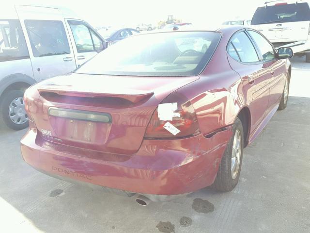 2G2WP552961152857 - 2006 PONTIAC GRAND PRIX RED photo 4