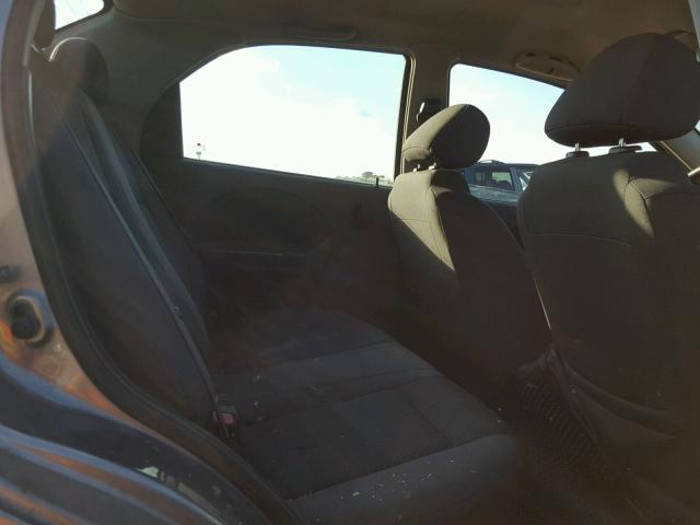 KL1TD56656B664986 - 2006 CHEVROLET AVEO BASE GRAY photo 6