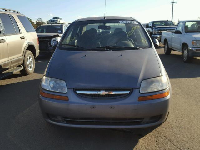 KL1TD56656B664986 - 2006 CHEVROLET AVEO BASE GRAY photo 9