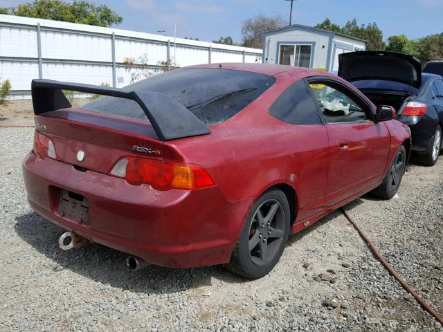 JH4DC53052C018267 - 2002 ACURA RSX TYPE-S RED photo 4